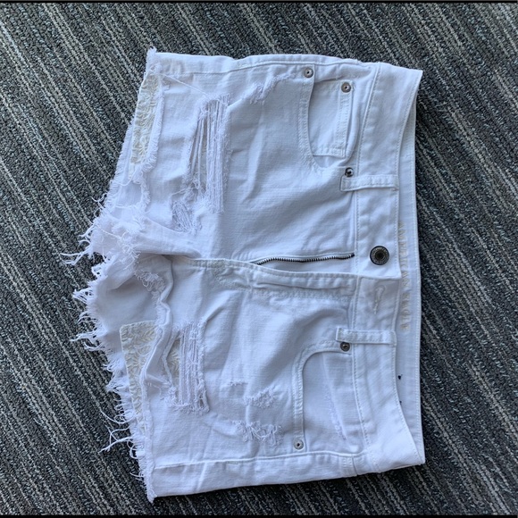 American Eagle white jean shorts - Picture 1 of 2